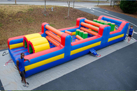 Outdoor Commercial Adult Bounce House Obstacle Course Inflatable Obstacle Courses Rentals
