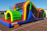 Outdoor Commercial Adult Bounce House Obstacle Course Inflatable Obstacle Courses Rentals