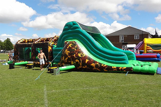 Army Inflatable Obstacle Courses Backyard Bouncy Castles Obstacle Course For Rent