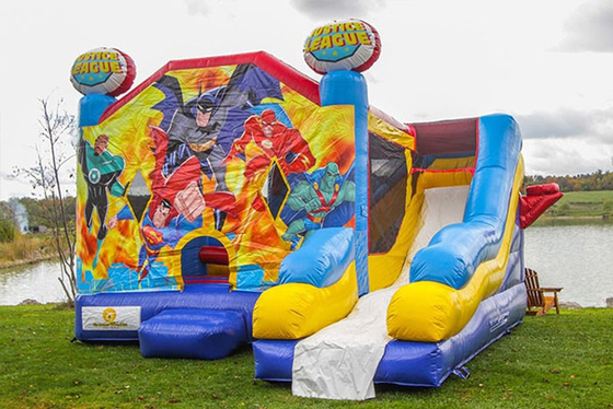 Inflatable Juming Castle Combo Outdoor Hire Inflatable Bouncy Castle With Slide