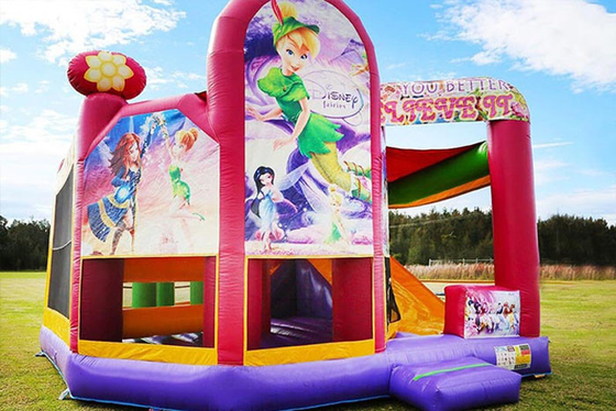 Inflatable Juming Castle Combo Outdoor Hire Inflatable Bouncy Castle With Slide