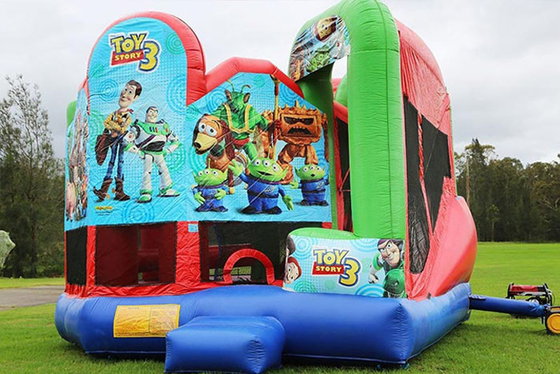 Inflatable Juming Castle Combo Outdoor Hire Inflatable Bouncy Castle With Slide