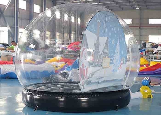 Inflatable Snow Globe Christmas Decoration Transparent Dome Bubble Tent With Air Blower