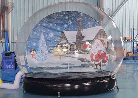 Inflatable Snow Globe Christmas Decoration Transparent Dome Bubble Tent With Air Blower