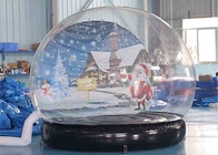 Inflatable Snow Globe Christmas Decoration Transparent Dome Bubble Tent With Air Blower