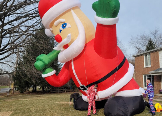 Santa Blow Up Christmas Decorations Giant Inflatable Santa Claus Inflatables