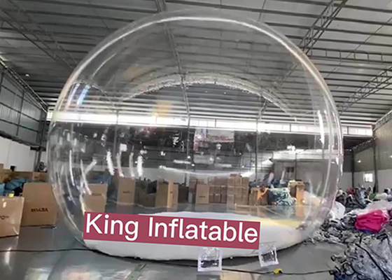 Inflatable Snow Globe Outdoor Inflatable Christmas Decorations With 250w Air Blower