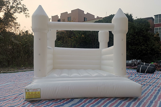 White Inflatable Wedding Castle 13ft X 11.5ft X 10ft Outdoor Party Adult Bouncy Castles