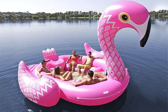 Giant Pink Inflatable Flamingo Pool Float Outdoor Lake Adults Float Inflatable For Party