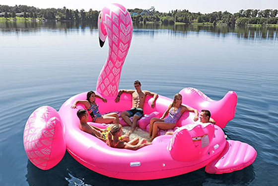 Giant Pink Inflatable Flamingo Pool Float Outdoor Lake Adults Float Inflatable For Party