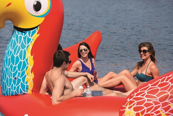 Giant 6 Person Inflatable Parrot Pool Float 4.8m Long X 4m Wide X 2m High Swiming Toy