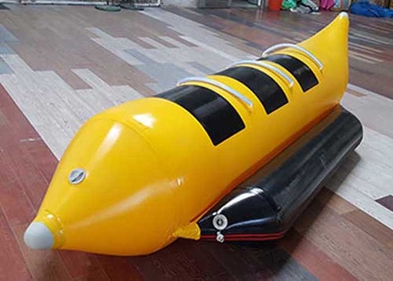 Banana Boat Inflatable 0.9mm PVC 3 Person Blow Up Water Toys For Lake And Sea