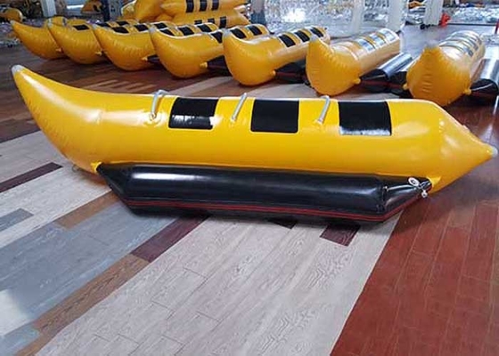 Banana Boat Inflatable 0.9mm PVC 3 Person Blow Up Water Toys For Lake And Sea