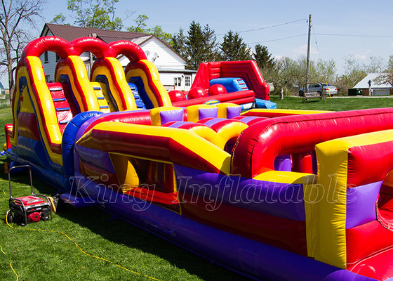 Kids Obstacle Course Equipment Inflatable PVC Waterproof Rush Challenge Obstacle