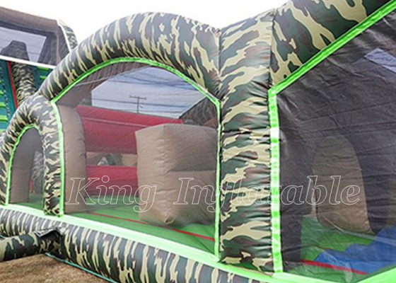 Inflatable Obstacle Courses Hire  PVC Tarpaulin Blow Up Obstacle Course Rental For Adults