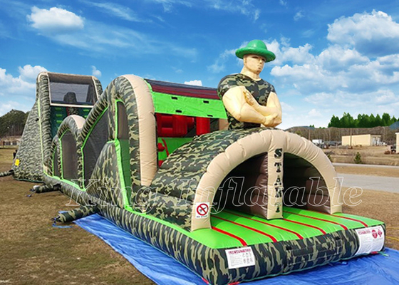 Inflatable Obstacle Courses Hire  PVC Tarpaulin Blow Up Obstacle Course Rental For Adults