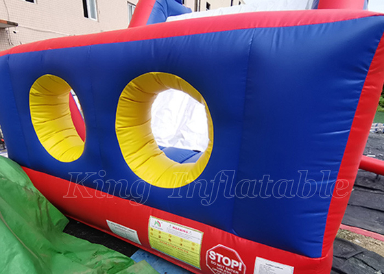 Outdoor Race Sport Game 18m Large Inflatable Obstacle Courses For Adults Rental