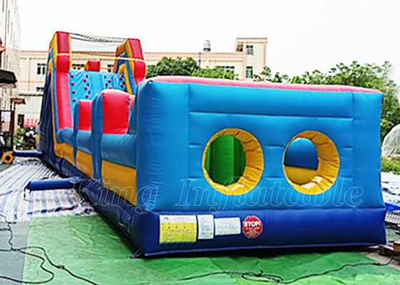 Outdoor Blow Up Game 20m Commercial Inflatable Obstacle Course	For Rent