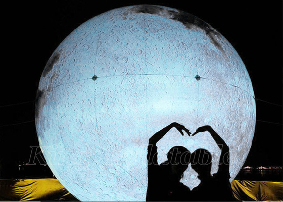 Giant Inflatable Advertising Moon Model Large Planets Globe Balloon Led For Decoration