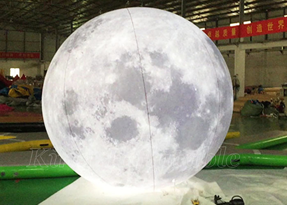 Giant Inflatable Advertising Moon Model Large Planets Globe Balloon Led For Decoration