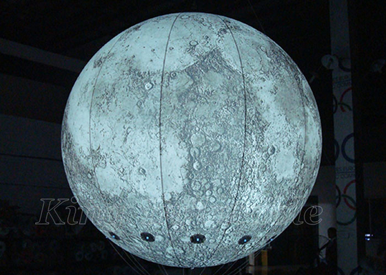 Giant Inflatable Advertising Moon Model Large Planets Globe Balloon Led For Decoration