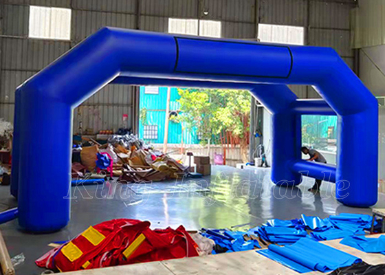 Inflatable Arches Blue PVC Outdoor Blow Up Advertising Arhway