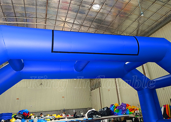 Inflatable Arches Blue PVC Outdoor Blow Up Advertising Arhway