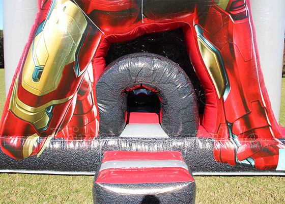 Iron Man Bouncer Inflatable Jumping Bouncy Castle Red Bounce House For Kids Party