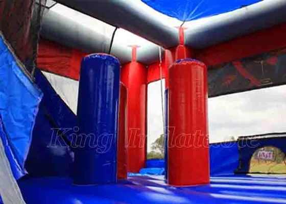 Kids Bounce House Combo Bouncer Jumper Spiderman Inflatable Castle With Slide