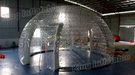 PVC Combo Transparent Inflatable Dome Tent 8m Diameter For Party / Exhibition
