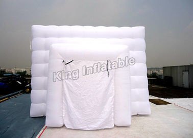 Square White Inflatable Cube Tent Stitching Structure Customized Size For Event