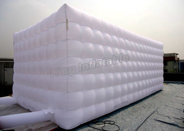 Square White Inflatable Cube Tent Stitching Structure Customized Size For Event