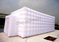 Square White Inflatable Cube Tent Stitching Structure Customized Size For Event