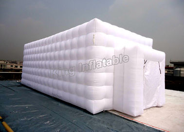 Square White Inflatable Cube Tent Stitching Structure Customized Size For Event