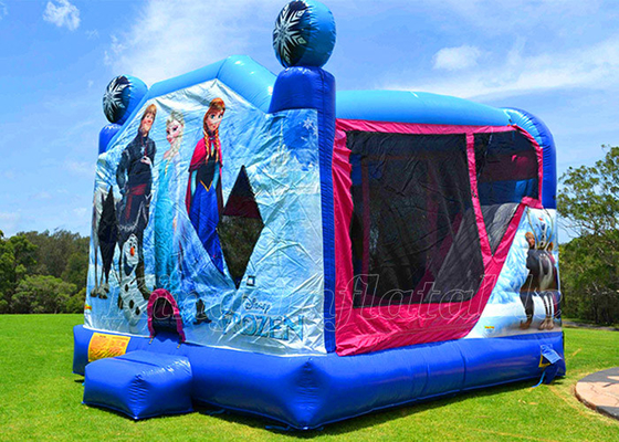 Frozen Elsa Jumping Castle Outdoor Game Inflatable Bounce House For Boys Girls