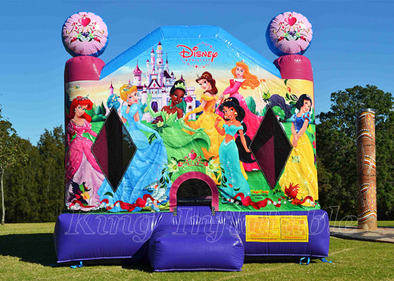 Disney Princess Inflatable Bouncing Castle Outdoor Parties Juming Bounce House For Girls