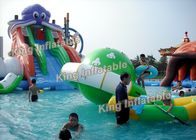 Exciting Cartoon Characters Inflatable Water Park PVC For Outdoor Playground