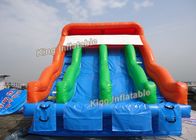 6*6 m Kids Love Double Lane Inflatable Water Slide For Outdoor Playground