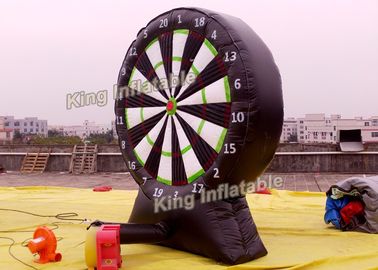 Round 3m Arrows Target Inflatable Sport Game With Plato PVC 0.55mm Black