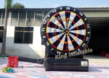 Round 3m Arrows Target Inflatable Sport Game With Plato PVC 0.55mm Black