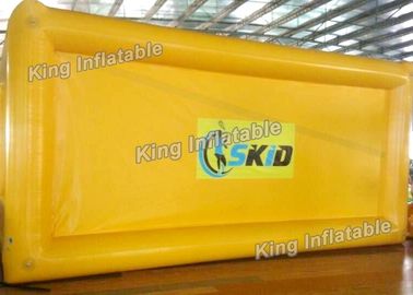 Yellow Outdoor Or Indoor Inflatable Squash Sport Games Airtight For Adults