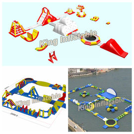 Exciting Cartoon Characters Inflatable Water Park PVC For Outdoor Playground