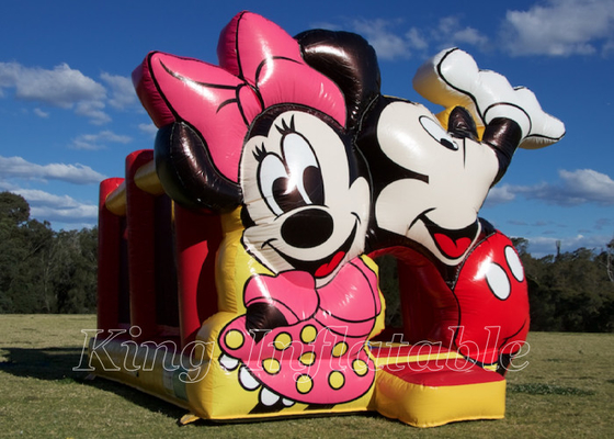 Mickey And Minnie Jumping Castle Commercial Event Kids Party Inflatable Bouncer House