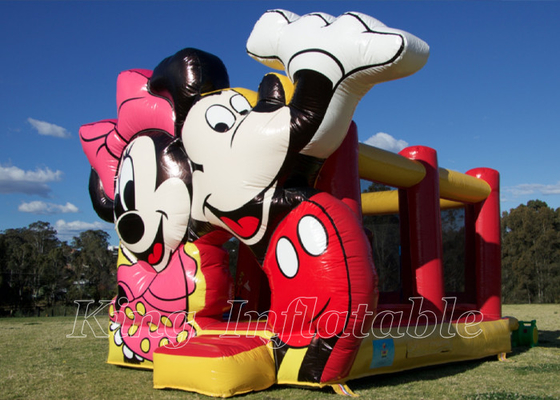 Mickey And Minnie Jumping Castle Commercial Event Kids Party Inflatable Bouncer House