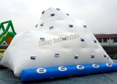 PVC White Inflatable Water Iceberg / Blow Up Water Sports Toy For Adults And Kids