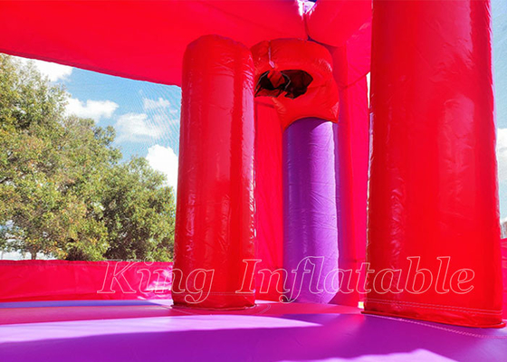 Pink Inflatable Bounce House Outdoor Game Girls Party Bouncer Bouncy Castle