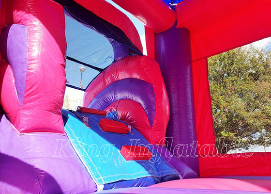 Pink Inflatable Bounce House Outdoor Game Girls Party Bouncer Bouncy Castle