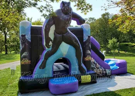 Batman Combo Inflatable Bouncer Blue With Slide Bouncy Castle Bounce House For Rental