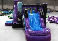 Batman Combo Inflatable Bouncer Blue With Slide Bouncy Castle Bounce House For Rental