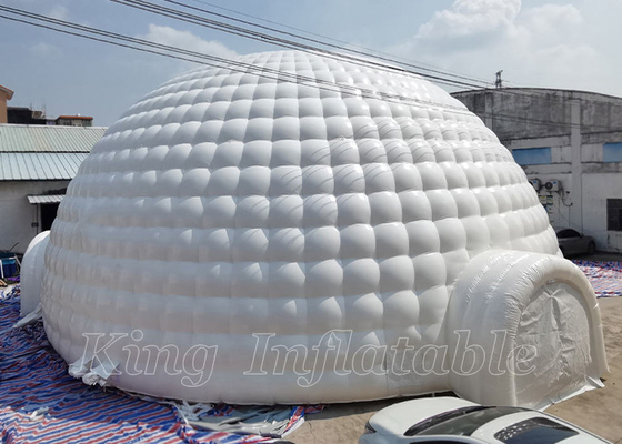 EN71 Inflatable Igloos White PVC Commercial Rent Event Exgibition Air Blow Up Inflatable Tent